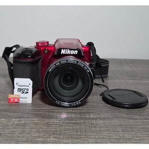 Nikon Coolpix B500 Tested 16MP Red Full HD Digital Camera With 64GB SDXC Card